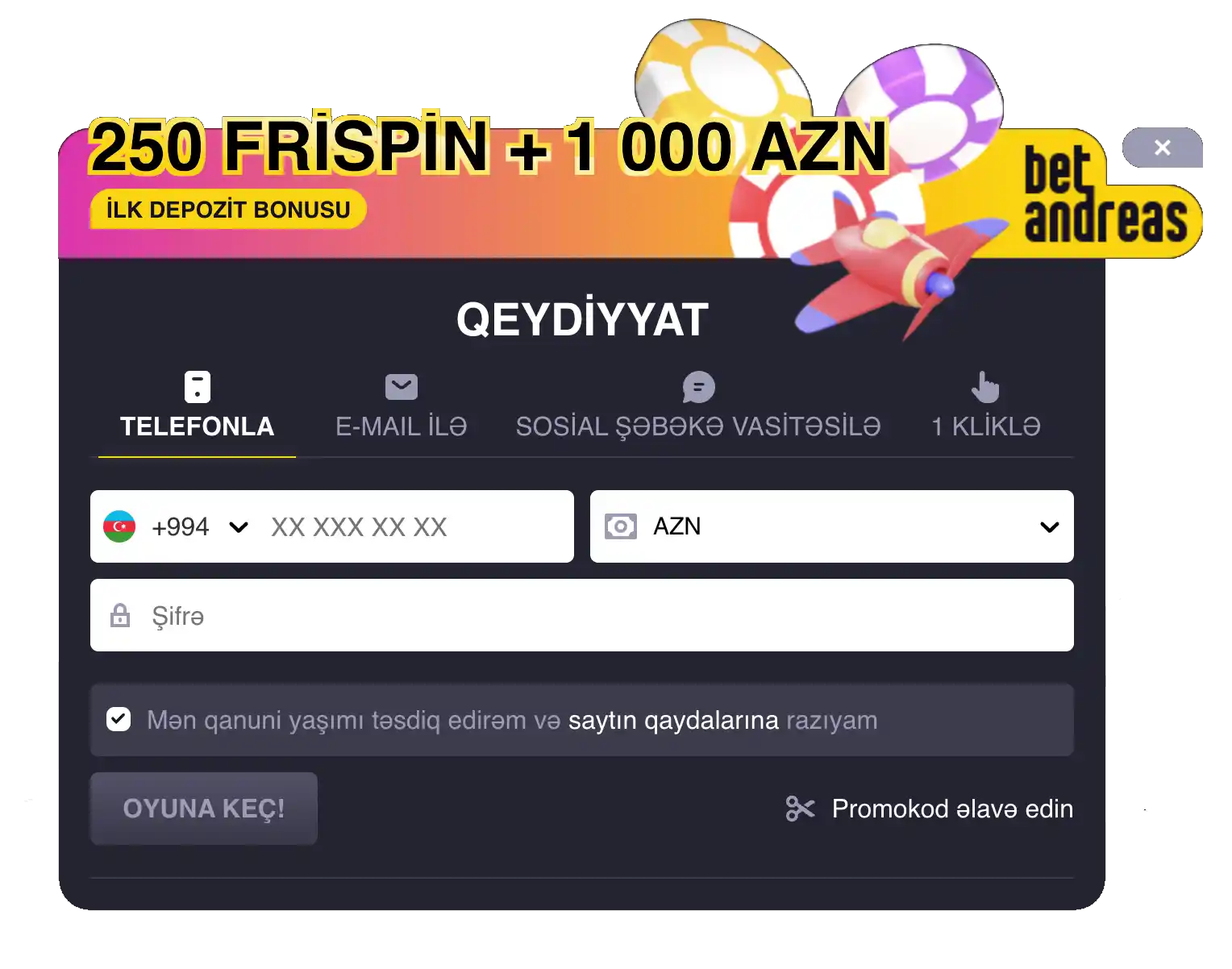 betAndreas-casino-registraciya